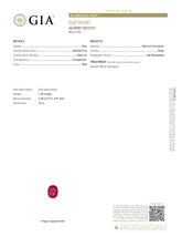 Natural Red Ruby – Certified by GIA | 1.59 Carats | Report No. 7482722919